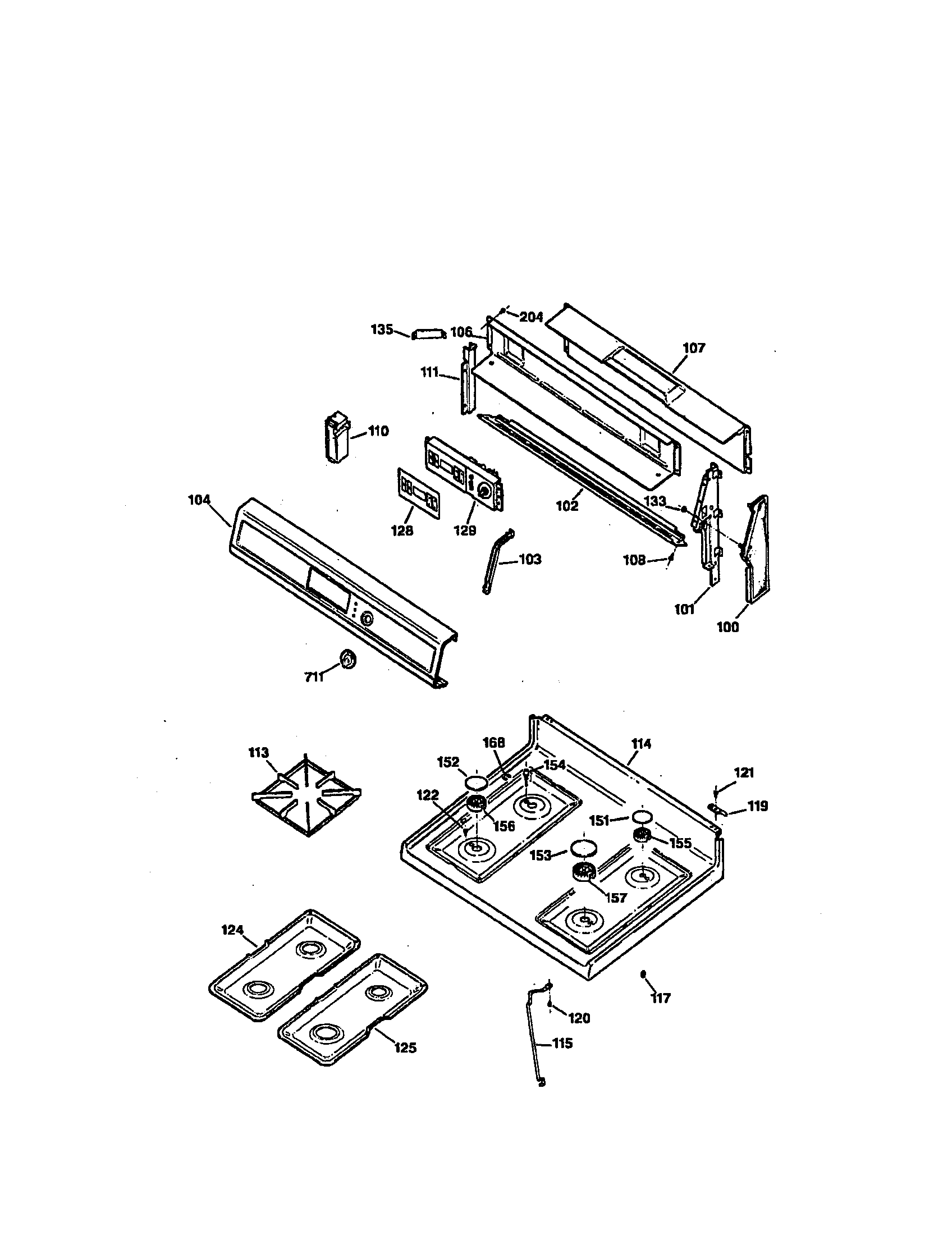 CONTROL PANEL AND COOKTOP