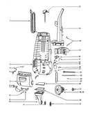 Upper handle/motor