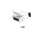 Kenmore 25371087001 cabinet front and wrapper diagram