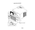 Kenmore 25370124000 cabinet front and wrapper diagram