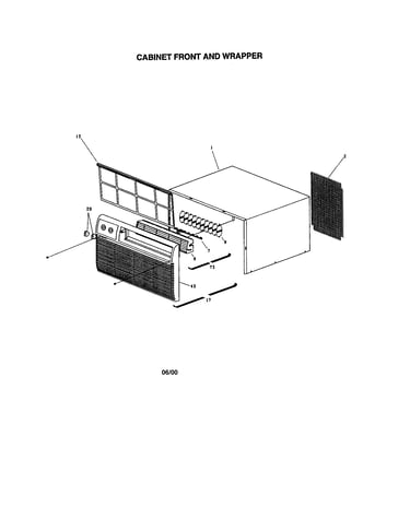 Cabinet front and wrapper