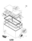 Door gasket, liner and hardware