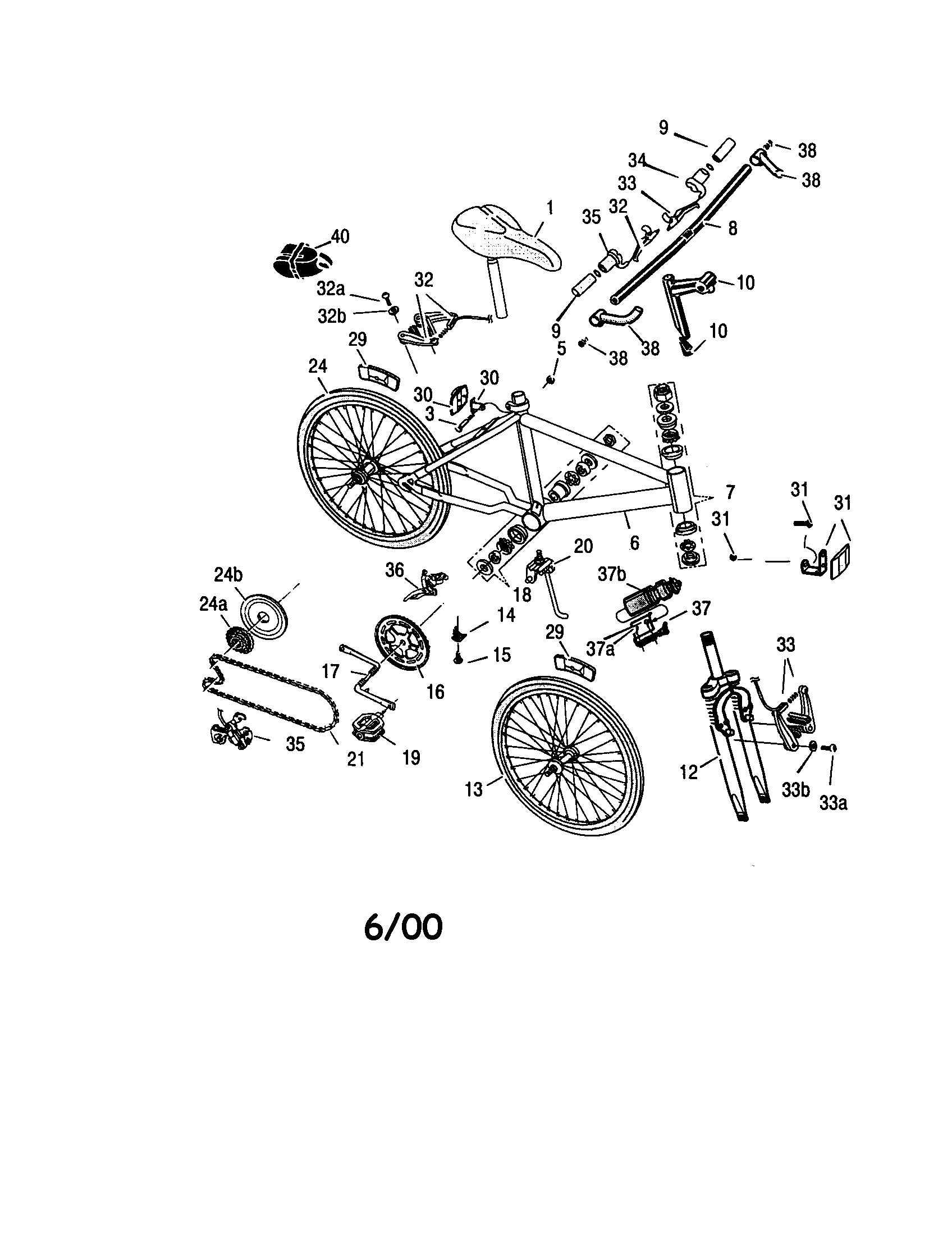 Wheels/seat/frame