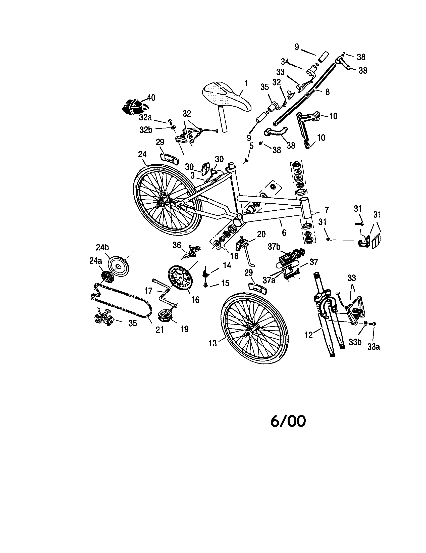 Wheels/seat/frame