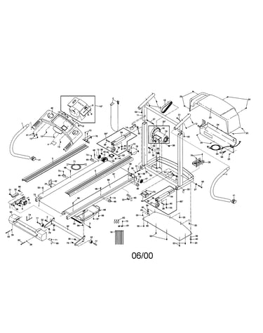 Walking belt/console/motor