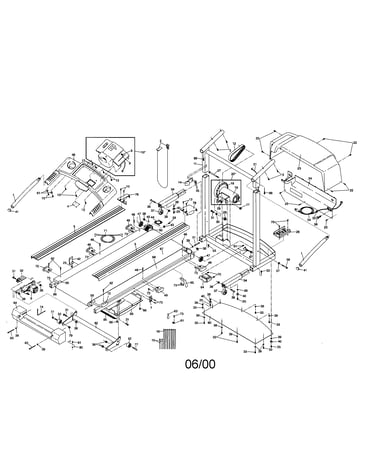 Walking belt/console/motor