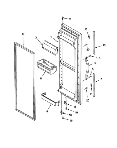 Refrigerator door