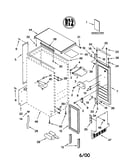 Cabinet liner and door