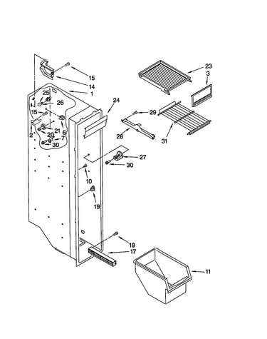 Freezer liner