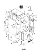 Cabinet liner and door