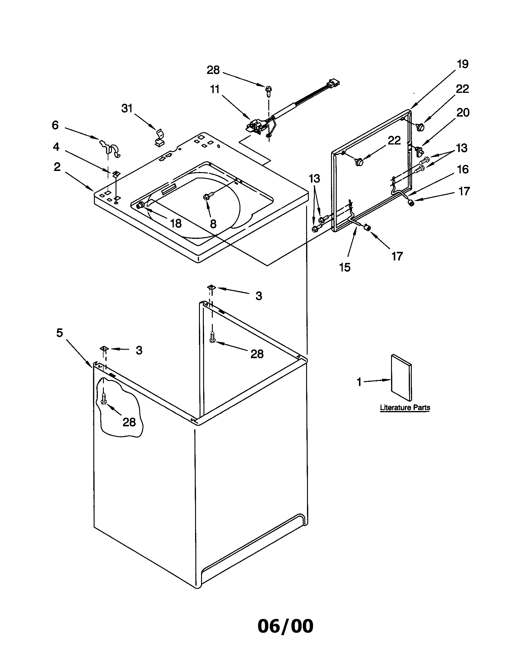 Top and cabinet