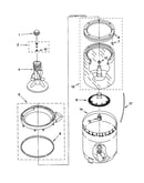 Agitator, basket and tub