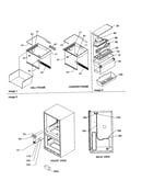 Crisper, deli frame/water filter