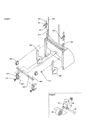 Bottom hinges and rollers