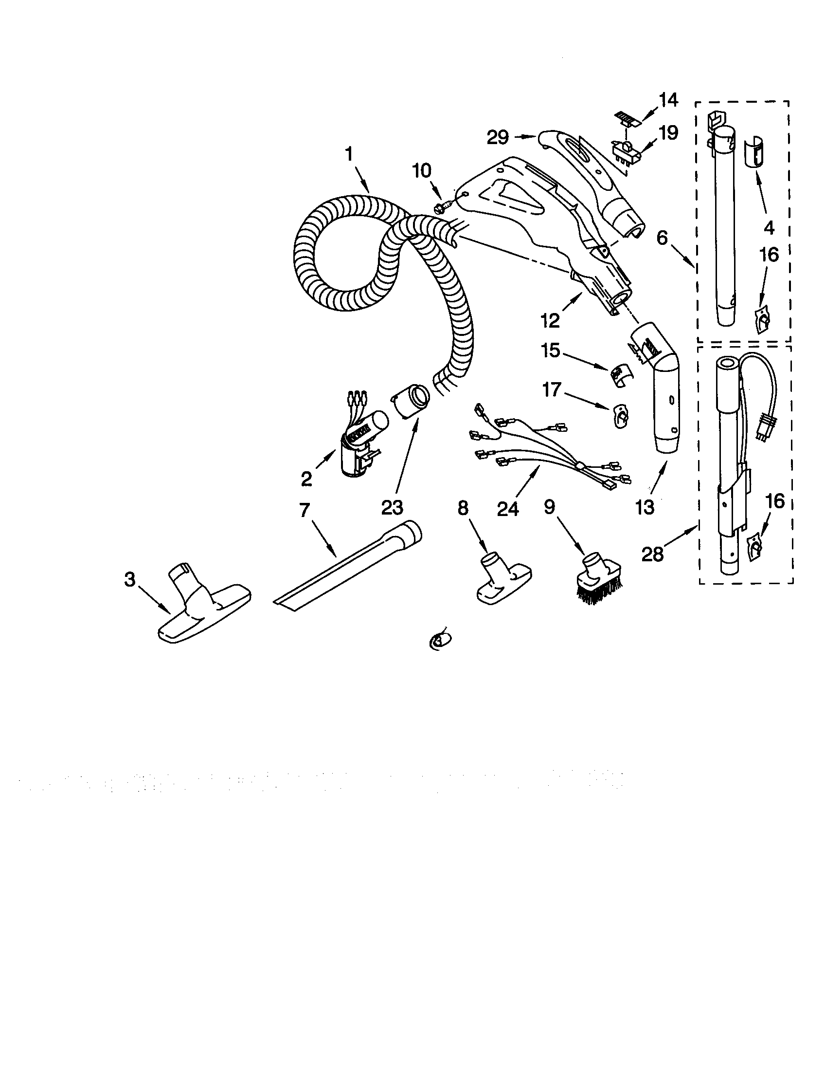 Hose and attachments