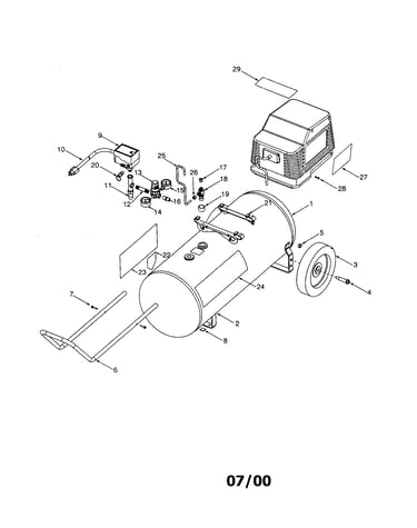 Air compressor diagram