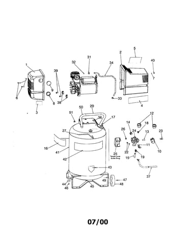 Air compressor diagram