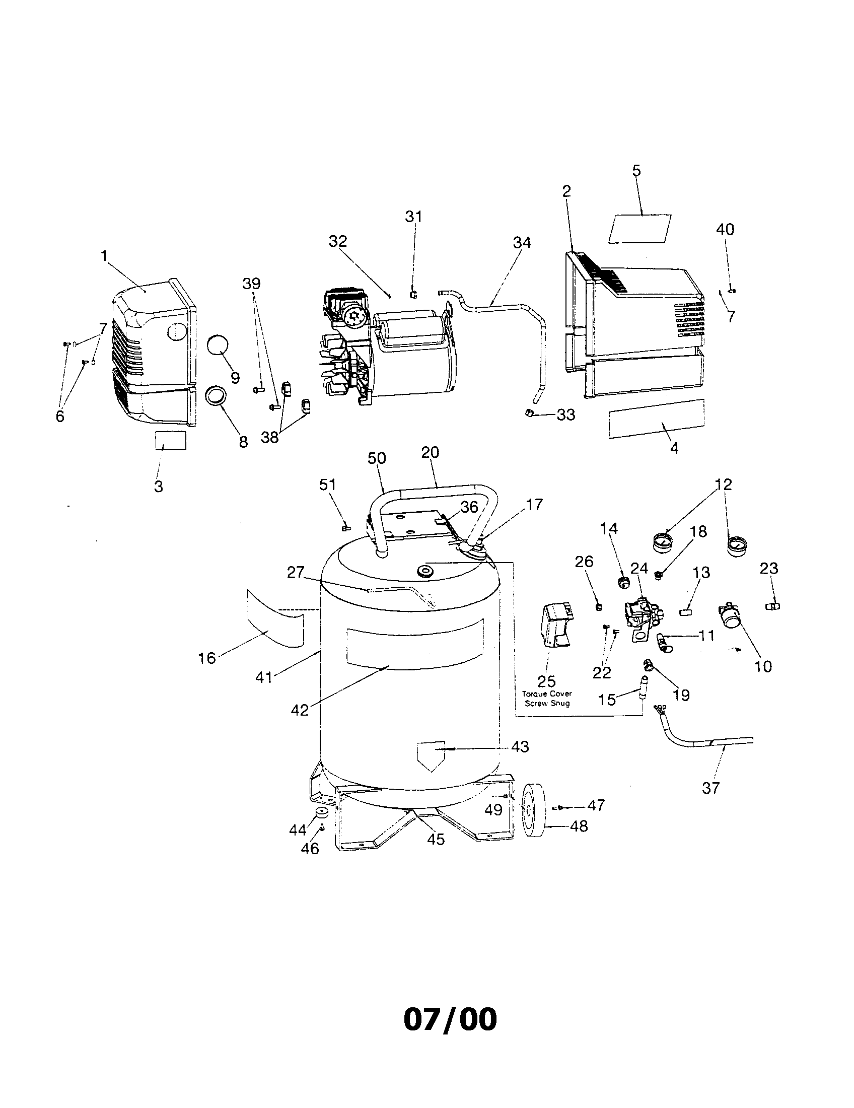Air compressor diagram