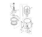 Kenmore 11049182991 agitator, basket and tub diagram