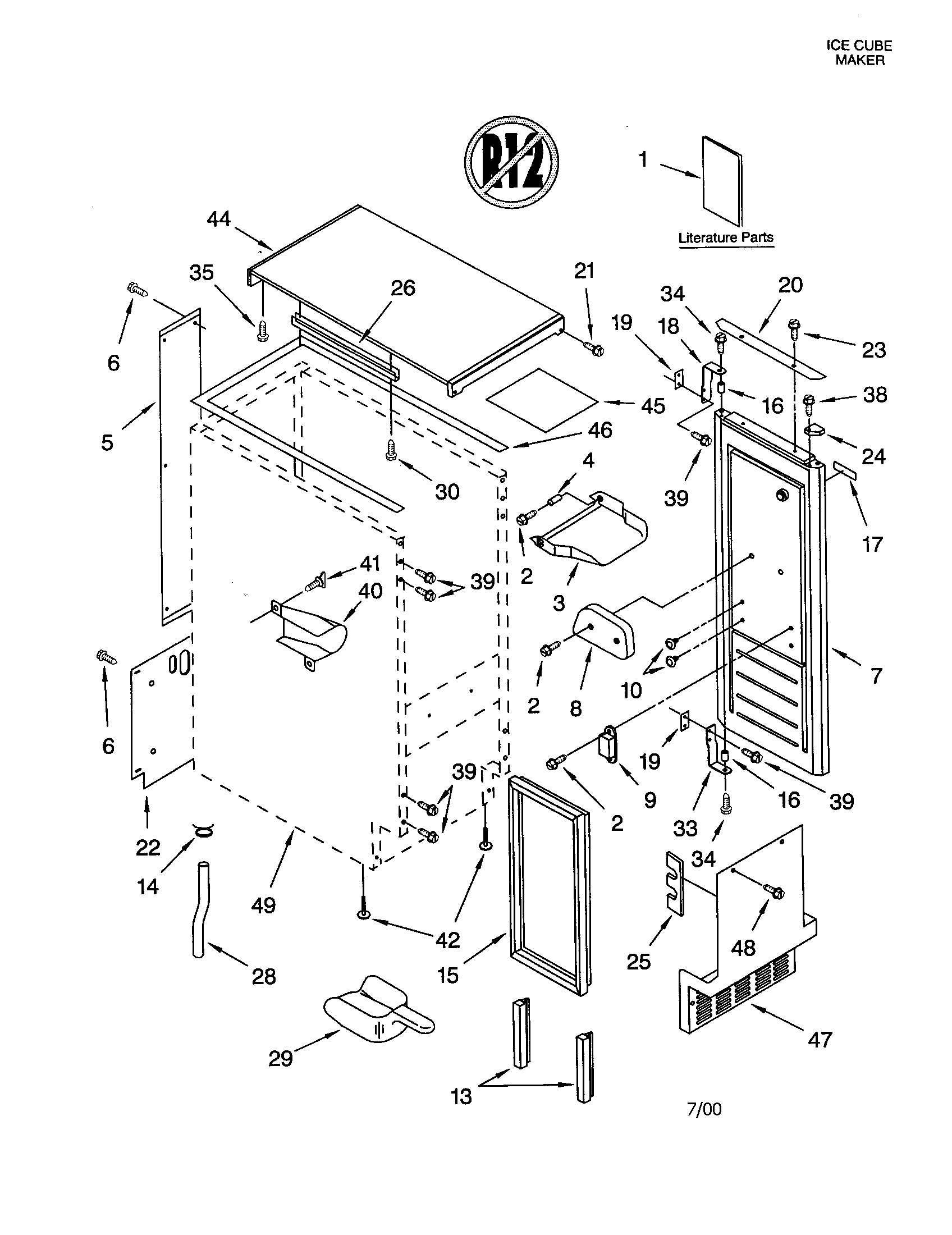 CABINET LINER AND DOOR