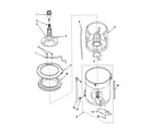 Kenmore 11049722991 agitator, basket and tub diagram