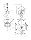 Agitator, basket and tub