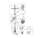 Kenmore 11049722991 transmission/motor/pump diagram