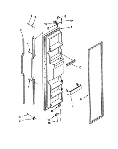 Freezer door