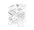 KitchenAid KUIS155HLS0 evaporator/ice cutter grid/water diagram