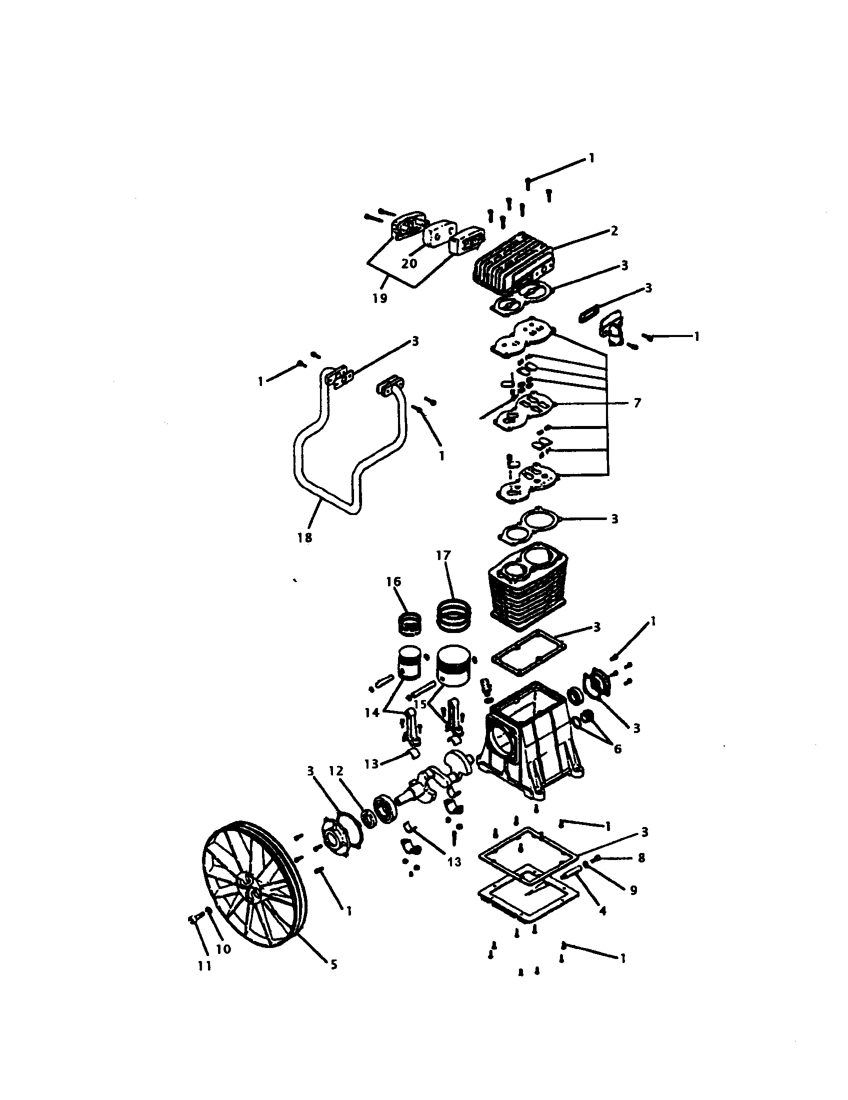 Compressor pump diagram