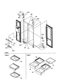 Lights, hinges and shelving