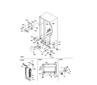Kenmore 59658642891 drain, rollers and evap. assembly diagram