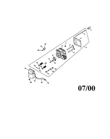 Cylinder head, valve and breather