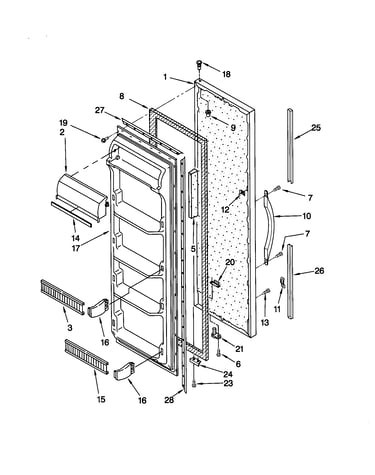 Refrigerator door