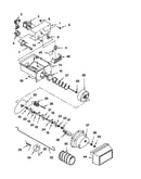 Motor and ice container