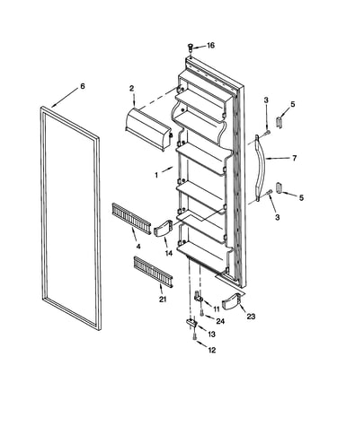 Refrigerator door