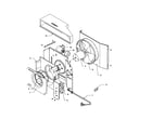 Amana RC06090M1D REV A fan and control assembly diagram