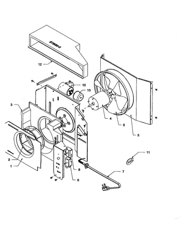 Fan and control assembly