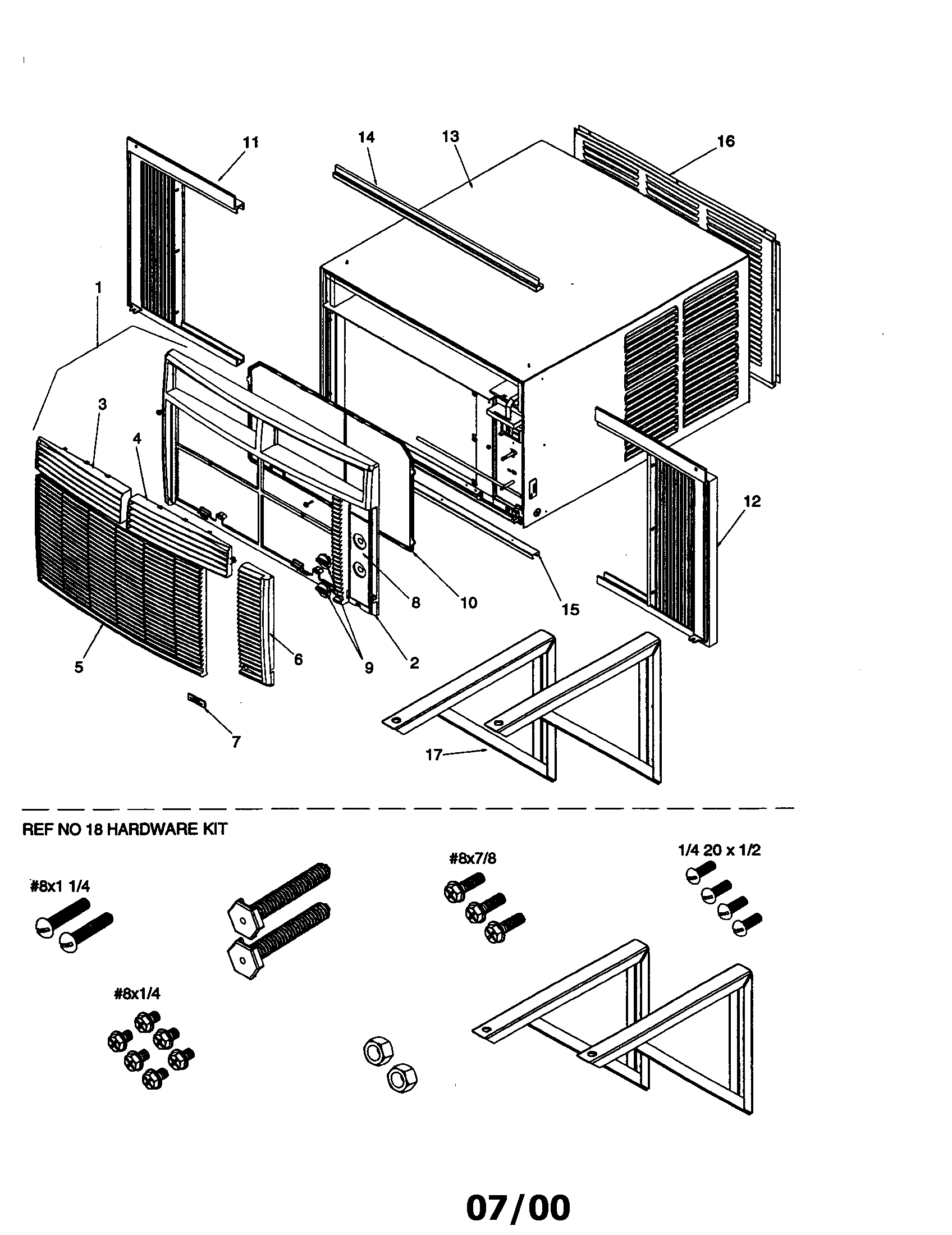 Outer case assembly