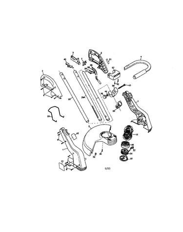 Trimmer housing/motor