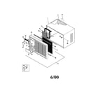 Kenmore 25370187000 cabinet front and wrapper diagram