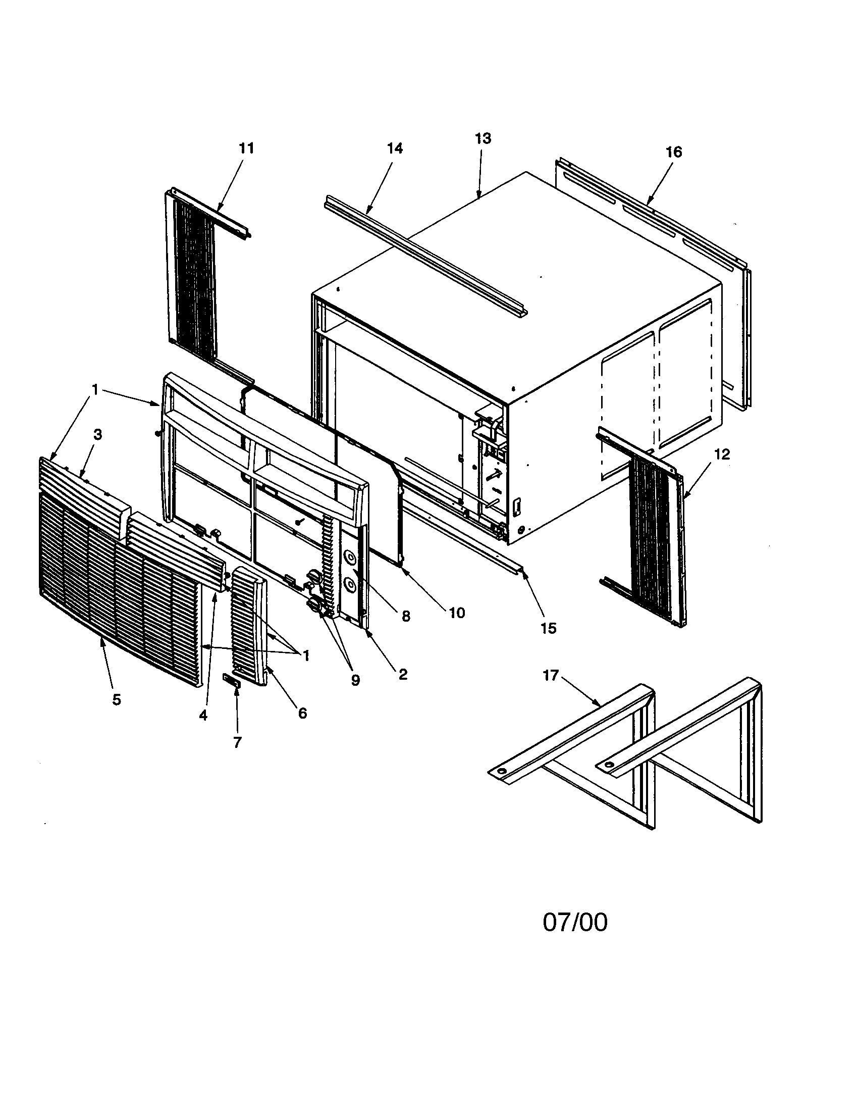 Outer case assembly
