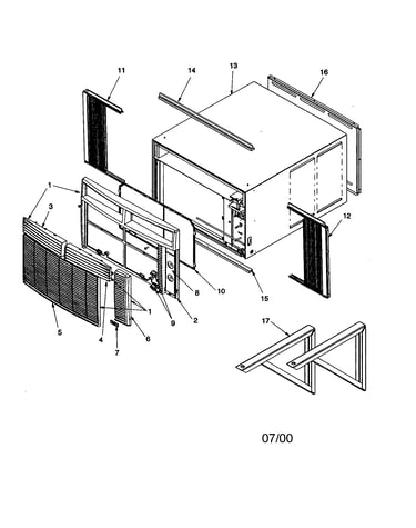 Outer case assembly