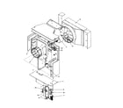 Amana RC10010C1D REV A fan and control assembly diagram