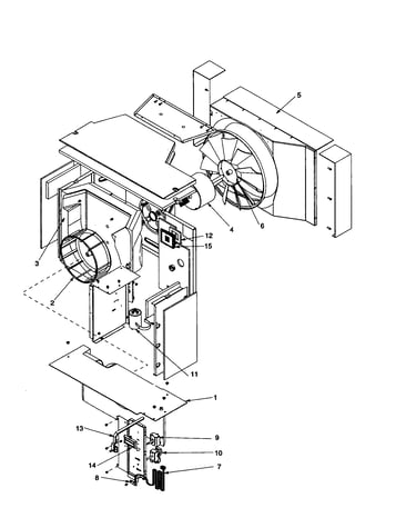Fan and control assembly