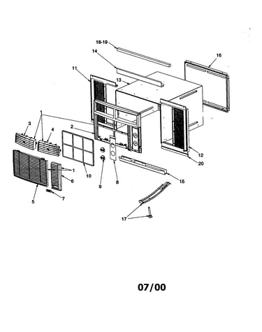 Outer case assembly