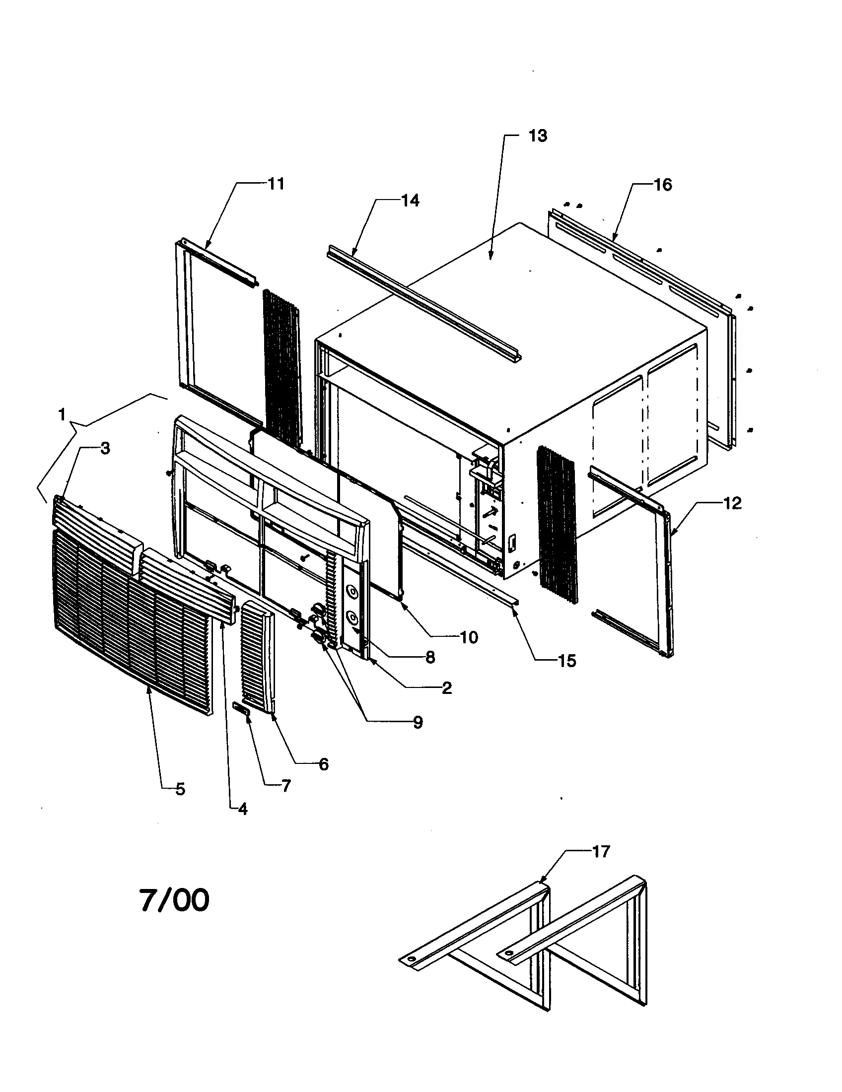 OUTERCASE/CURTAINS/FRONT ASSY