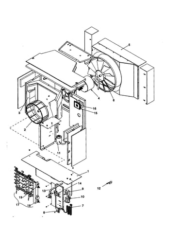 Center partition assembly/controls