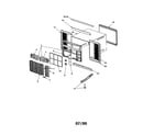Amana RC08090A1DR outer case assembly diagram