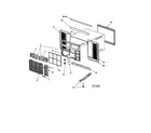 Amana RC05890A1DR outer case assembly diagram